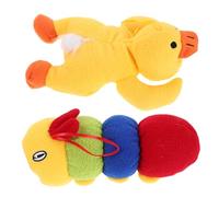 HYTROVE 2pcs Plush Baby Bottle Sleeves with Soft Comfort and Secure Grip, Insulated Feeder Covers for Daycare and Travel, Adorable Duck Plush Design for Child and Parent Hands Bottle
