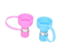 HYTROVE 2PCS Portable Dog Water Bottle with Hanging Cap Lightweight Pet Kettle for Hiking Travel Outdoor Activities Easy to Use Clean for Dogs the Go