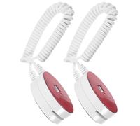 HYTROVE 2pcs Remote Holder Security Cable Leash Plastic Easy to Use Easy to Install White for Showroom and Hotel