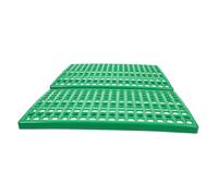 HYTROVE 2pcs Small Animal Cage Floor Mats Plastic Rabbit Cage Bottom Board Circular Holes 30x50cm Waterproof Protective Pads for Bunny Ferret Chinchilla Habitat