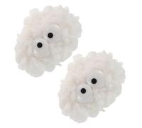 HYTROVE 2pcs Soft Cat Interactive Fuzzy Toys with Bell for Indoor Cats and Quality Assured for Play and Self Entertainment Engaging Activity for Furry Friends