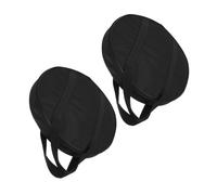 HYTROVE 2pcs Thickened Gong Bag Portable Cymbal Holder Protective Bag for Instrument Storage Handle Black