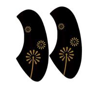 HYTROVE 2pcs Ukulele Pickguards Protective Guard Boards Black Pvc Anti-scratch Easy to Replace Acoustic Ukulele Accessory Suitable for Folk Instrument