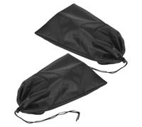 HYTROVE 2pcs Walking Cane Storage Bags for Quad Canes and Tent Poles, Protective Foldable Nylon Drawstring Pouches, Portable Organizers for Travel and Camping, for Active Seniors, 12x7
