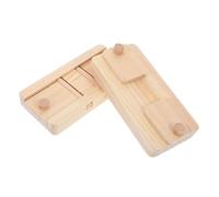 HYTROVE 2pcs Wooden Foraging for Small Animals Interactive Treats Storage Tray for Hamsters Guinea Pigs Rabbits Fun Hideout Snack Puzzle to Boredom