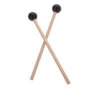 HYTROVE 2Pcs Wooden Glockenspiel Mallets Durable Drum Sticks for Xylophone Tongue Drum Safe Ball Head for Beginners Students Musicians