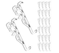 HYTROVE 30pcs Clear Plastic Valance Clips Hidden Vertical Blinds Retainer Holder for Window Curtains Dust Cover Curtain Plastic Clips Compatible with Horizontal Mini Blinds and Shades