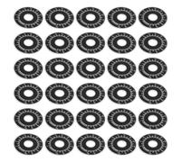HYTROVE 30pcs Potentiometer Knob Scale Dial Plate 0-100 Rotary Control Volume Adjustment Dial with 10mm Inner Hole, Highly Wear-resistant Plastic, round Shape for Studio and Hifi Systems