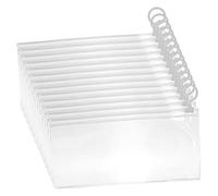 HYTROVE 30Pcs PVC Transparent Zipper Pencil Case Capacity Portable Stationery Storage Bag for School Supplies Lightweight Organizer for Pencils Pens Rulers and More