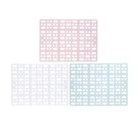 HYTROVE 3pc Plastic Rabbit Foot Mats with Fixed Buckle for Small Animals and Cats, Comfortable for Sleeping, Suitable for Bathroom and Kitchen Use