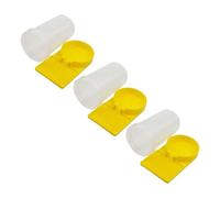 HYTROVE 3pcs Beehive Feeder Water Cups Plastic Bee Watering Dispenser for Beekeeping Entrance Feeding Garden Beginners