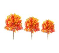 HYTROVE 3pcs Model Tree Miniature Scenery Maple Trees Realistic Artificial Plants for Diy Craft Micro Landscapes Sand Table Decoration