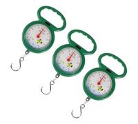 HYTROVE 3pcs Portable Plastic Spring Luggage Scales with Weighing Hook Easy to Carry Handheld Hanging Scales for Family and Fishing Use for Luggage Random Color