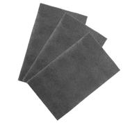 HYTROVE 3Pcs Reptile Carpet Mat Polyester Liner for Leopard Gecko Tortoise Bedding Reusable Substrate for Reptile Tanks Grey Moisture Absorbing Habitat
