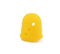 HYTROVE 4 Pcs Silicone Guitar Fingertip Protectors Yellow Finger Caps for Ukulele and Mandolin Comfortable to Wear and Easy to Put and Take off Suitable for Beginners and Guitarists