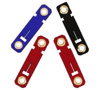 HYTROVE 4 Sets Suede Bird Foot Rings Parrot Leg Bands Identification Bands for Cockatiels Budgerigars Lovebirds with Open Adjustable Clips Suitable for Bird