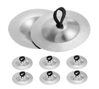 HYTROVE 4pair Mini Drum Cymbals Finger Cymbals Musical Instrument Hand Percussion Rhythm Maker for Belly Dancing Practice and Dance Performances