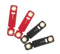 HYTROVE 4pcs Adjustable Parrot Leg Rings Lightweight Bird Harness Clips for Outdoor Training Soft Velvet Pigeon Foot Bands with Easy Open Clips