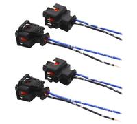 HYTROVE 4pcs Car Nozzle Plug Fuel Injector Connector with Heat-resistant Abs and Metal Material, Ergonomic Design for Easy Car Repairing Accessory Use Random Color