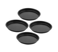 HYTROVE 4pcs Carbon Steel Nonstick Pizza Pans Multipurpose Baking Trays for Crisp Pizza Bread Cookies Home and Restaurant Kitchen Use