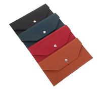 HYTROVE 4pcs Card Holder Wallet: Long Cash Organizer Envelope Money Bag Pouch Reusable Budget Envelope Wallet for Casual Business Travel