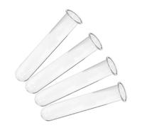 HYTROVE 4pcs Glass Test Tube Vases for Plant Propagation, 3x3.5x11cm, Glass Plant Starter Tubes for Hydroponic Growing and Desk Propagation Station