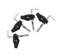 HYTROVE 4pcs Metal L-shaped Hex Key Wrench for X Style Keyboard Stands, Portable Black Socket Adapter Tool for Rapid Disassembly and Secure Assembly, for Home and Music Lessons
