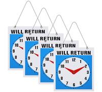 HYTROVE 4pcs Open Closed Signs Welcome Sign Business Hours Office Reversible Plastic Visibility Indoor Use for Doors in Businesses