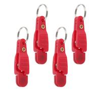 HYTROVE 4pcs Quick Release Weight Clips for Fishing Line Abs Material and Precise Sinking Speed Control, Red Holder Release Clips Suitable for Freshwater and Offshore Fishing