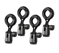 HYTROVE 4Pcs Rotation Microphone Clip Holder Mic Stand for Desktop Use for Meetings Podcasts and Video Chats with Standard Threaded Connection and Strong