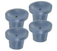 HYTROVE 4Pcs Shower Chair Replacement Feet Rubber Leg Pads with 28.6Mm Angled Base for Disabled Bath Chair Nonslip Protection