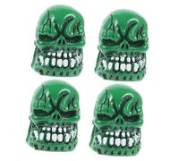 HYTROVE 4pcs Skull Resin Tire Valve Stem Caps for Cars Motorcycles Bikes Leak Valve Stem Covers Fit Car Wheel Caps for Long Distance Travel and Stylish Vehicle Decoration