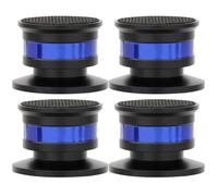 HYTROVE 4pcs Speaker Vibration Damper Pads for Amplifiers and Dvd Players, Bronze and Rubber Construction with Adjustable Height and Low Harmonic Vibration Point, Subwoofer Floor Isolation