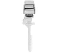 HYTROVE 4pcs Toilet Repair Push Buttons for Side Mount Cistern, Silver Plastic Material with Ultra-Smooth Surface, Easy to Install, Suitable for Single Flush Toilet Replacement