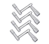 HYTROVE 4pcs Unloading Drum Key Set Essential Drum Accessories for Drummers Continuous Motion Design for Quick Drumhead Changes Lightweight and Durable Construction