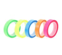 HYTROVE 5 Rolls Waterproof Highlighter Tape Pet Material Adhesive Sentence Tapes for Reading and Office Use Lightweight Design Blocks Distractions Convenient to Use