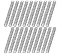 HYTROVE 50pcs Binders File Clips Metal Paper Fastener Paper File Folder Silver Sleek Modern Professional Design Smooth Surface Prevents Damage to Documents for Daily Filing and School Use