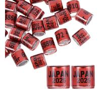 HYTROVE 50pcs Foreign Pigeon Identification Rings Pigeon Foot Bands Bird Leg Bands Standard-compliant Secure Racing Fit