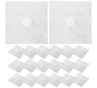 HYTROVE 50pcs Lab-grade High-temp Sealing Film with Filter Patch Breathable Sterile Film for Flasks Jars Tissue Culture Bottles Heat Resistant to C