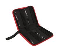 HYTROVE 55Pcs Drill Bit Storage Pouch Zipper Utility Tool Bag for Bits Durable Oxford Cloth Handheld Organizer for Tools for Carpenters and DIY Projects