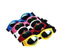 HYTROVE 5pcs Adjustable Pet Sunglasses for Dogs and Cats Uv Goggles with Stretch Strap Foldable Design for Comfortable Wear for Outdoor Adventures
