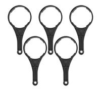 HYTROVE 5pcs Black Plastic Water Filter Spanner Wrench for Water Purifier and Filter Housing Universal Standard Size Sturdy for Easy Replacement