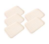 HYTROVE 5pcs Plastic Serving Tray for Desserts and Cookies, Rectangular 24x17cm with Raised Edges, Easy to Clean Multipurpose Plastic Platter for Weddings and Parties