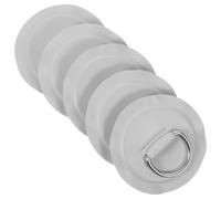 HYTROVE 5pcs Stainless Steel D Ring Inflatable Boat Accessories with Pvc Pad, D-shaped Kayak D Ring Patch for Water Sports, Adding Extra Tie down Points and Replacing Broken Ones