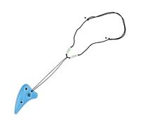 HYTROVE 6-hole Mini Ocarina Blue Portable Musical Instrument for Beginners and Boys and Girls, Student Introductory Ocarina Suitable for Birthday and Music Learning