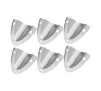 HYTROVE 6 Pcs Stainless Steel Cable Vent Covers Durable Boat Wire Ventilation Board for Yacht and Applications Corrosion Resistant Clam Shell Design Easy Installation Wide