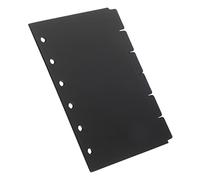 HYTROVE 6 Sheets Black PP Binder Dividers with Tabs Page Dividers for Ring Binders and Practical Office and Study Organizers for Journals Reports and Presentations