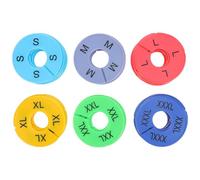 HYTROVE 60pcs Clothes Size Dividers round Plastic Clothing Plastic Dividers Smooth Surface Neat and Generous Style for Closet at Home