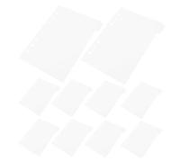 HYTROVE 6Pcs Acrylic Tab Dividers for A5 Binders with 6-Hole Punch for Classroom and Office Use