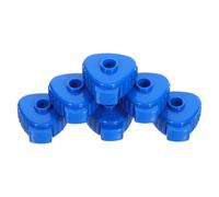 HYTROVE 6pcs Blue Plastic Cymbal Quick Release Nuts for Percussion Drum Kit, 6-8mm Universal Compatibility with Quick Installation, Spare Parts for Live Performances and Drum Hardware